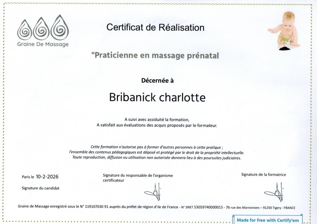 massage prénatal